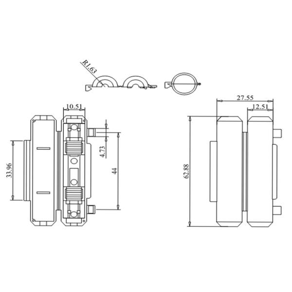 Тип черный настоящий встроенный патрон предохранителя сальто 3AG 6.35X31.75mm 6x30mm стеклянной лампы PA66