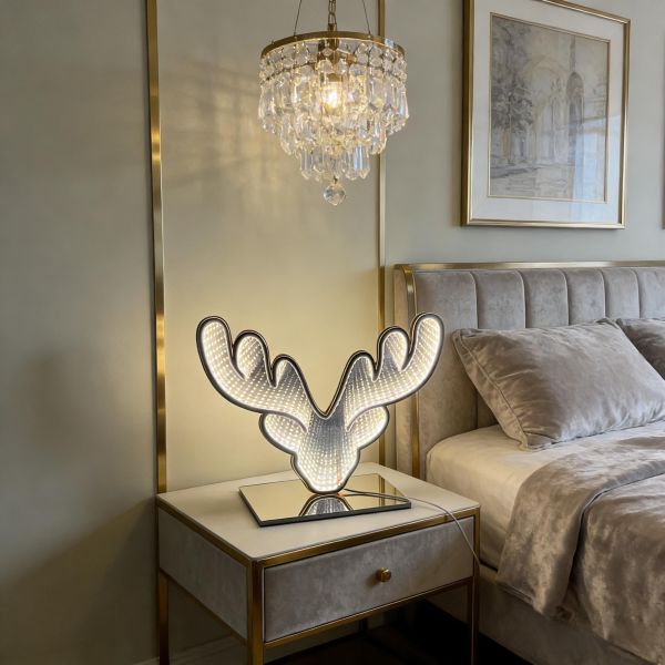 USB Christmas Abyss Mirror Light - Easy Install Holiday Decor with Endless Reflection