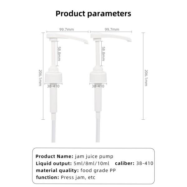 38 - 410 Narrow Head Syrup Dispenser Pump For Nestle Coffee Mate Hazelnut Creamer