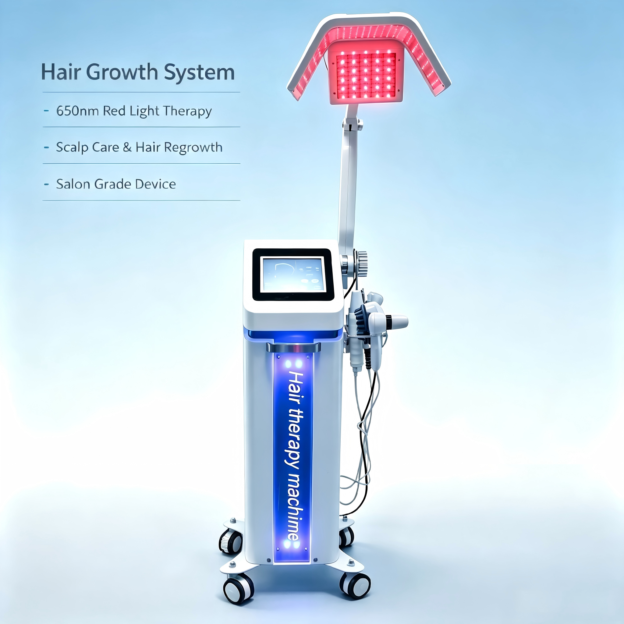 Professional Laser Beauty Machine with Multi Functional System for Hair Regrowth Scalp Hydration and Relief of Itching and Dandruff