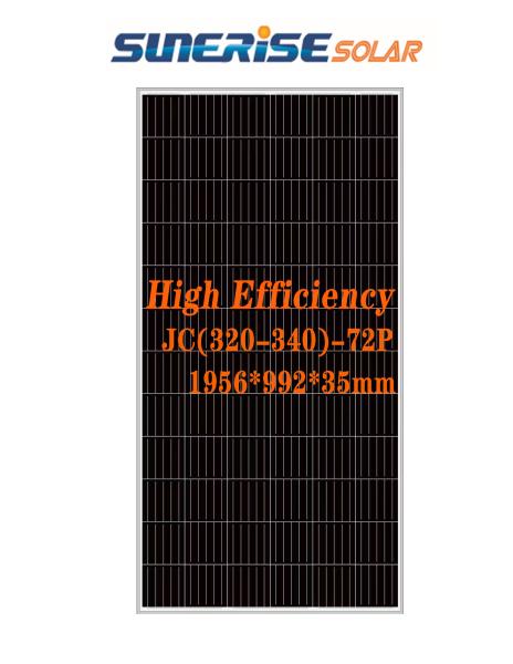 Blue 1956*992*35mm 72PCS 46.9V 335W Poly Solar Panel
