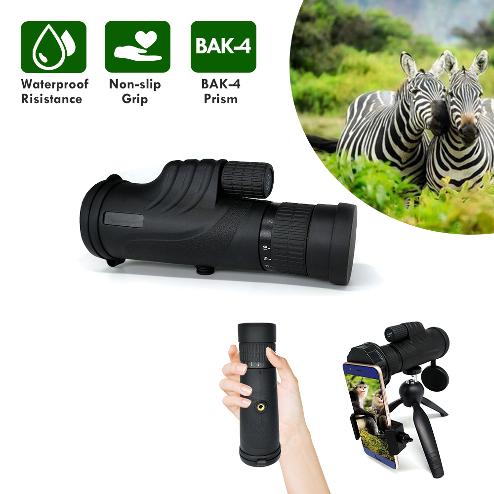 Monocular сигнала наивысшей мощности 6-18x42 10-30X42 с переходником и треногой смартфона