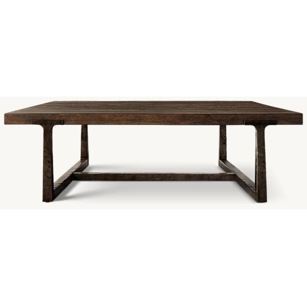 Assembly Required Modern Coffee Table 1000x1000x450mm With Stainless Steel And Wood Top