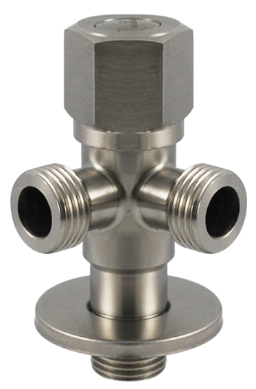 Cartucho de munição de ferro/brass montado na parede válvula de travagem de dois ângulos para banheiro