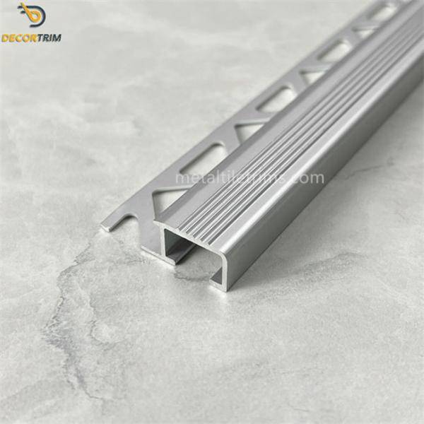 6mm Chrome Matte Black Tile Trim Bullnose Edge Trim Floor Edge Trim 6063 T5