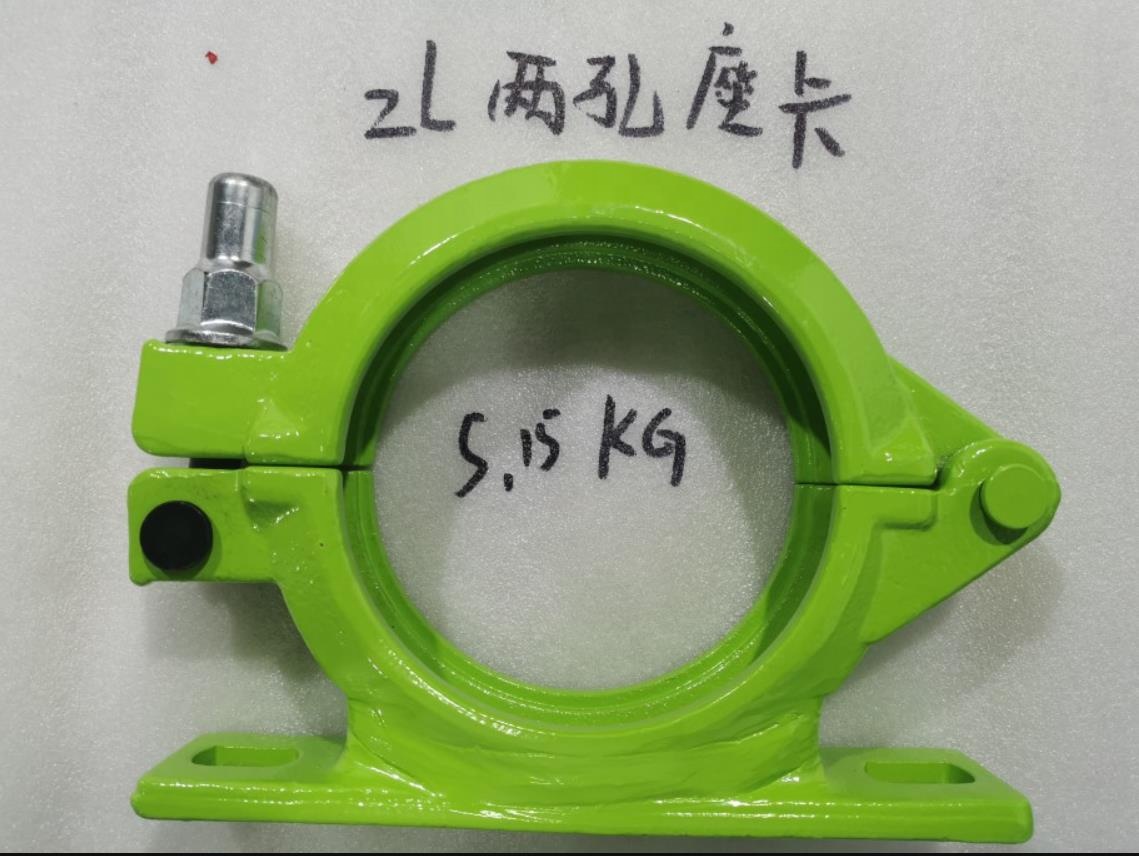 New DN125 Two Holes with Seat Tube Card Aurora Green ZL Concrete Pump Truck Part