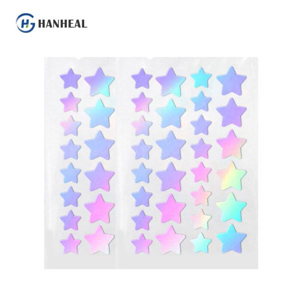 Colorful Heart Shaped Acne Pimple Patch Spot Treatment Patches for Face 12mmx6