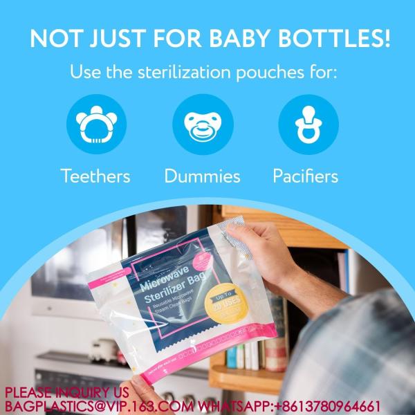 MICROWAVE STERILIZER BAG Recyclable Travel Baby Bottle Cleaner Microwave Sterilizer Bag