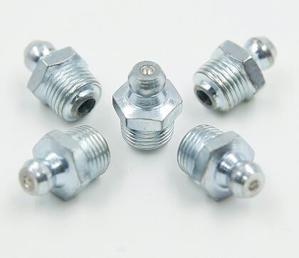 Silver M8 90 Degree Grease Nipple M8 Threaded Tapered Fitting Straight Angled