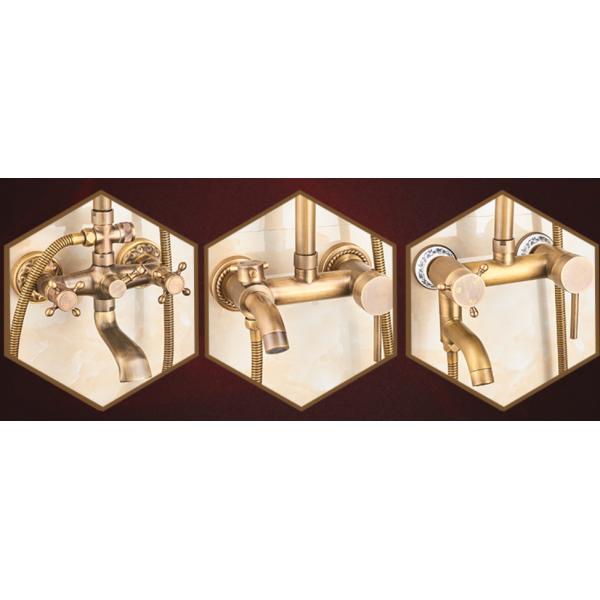 Luxury Copper Antique Shower European Rain Shower Faucets