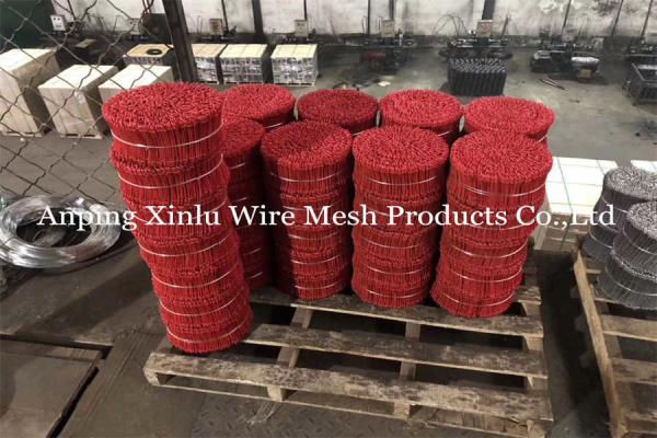 Flexible PVC Coated Steel Wire Tie For Anti Rust 350mpa BWG 12 Q195 Rebar Copper Double Loop Tie Wire