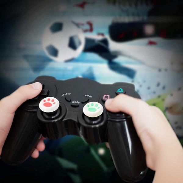 Protective Thumb Grips Replacement Cat Claw Joystick Silicone Cat Stick Analog Cover Compatible With PS 5/4/3/2 Xbox 360/One