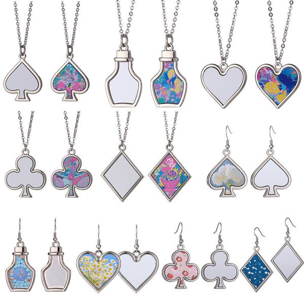 Custom Metal Necklace Fashion Unique Jewelry Necklaces For Heat Transfer Durable