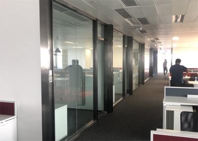 Demountable Soundproof Glass Office Partitions , Double Glazed Glass Partitions
