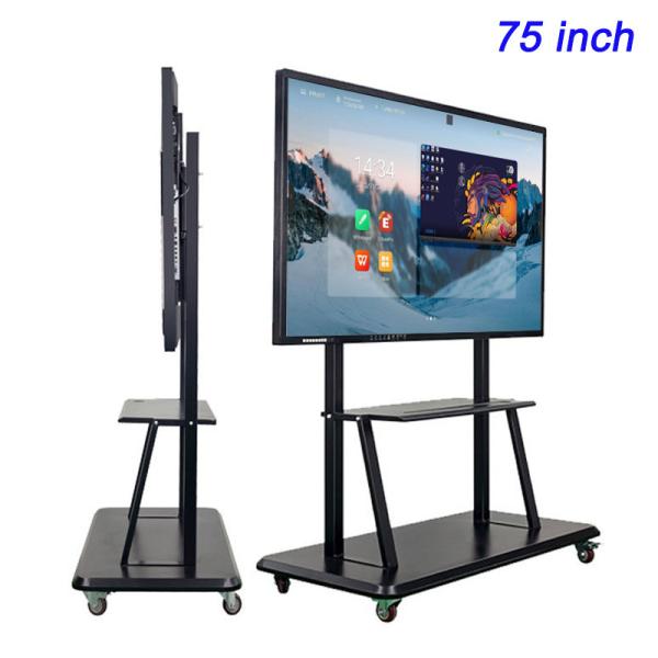 Teaching  75 Inch Interactive Flat Panel Multimedia Touch Screen Board