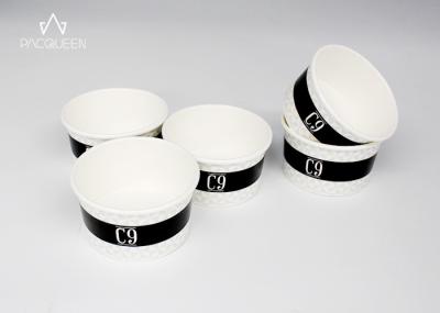 Logo Printing Disposable Ice Cream Cups Double PE Lined Moisture Proof