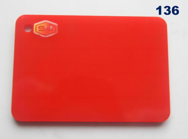 Scratch Resistant Colored Cast Acrylic Sheets Cast Forming For Different Customer Requirements