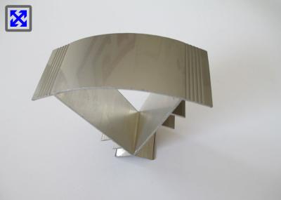 Champagne Polishing Anodized Extruded Aluminum Channel 6063 Alloy For Corner