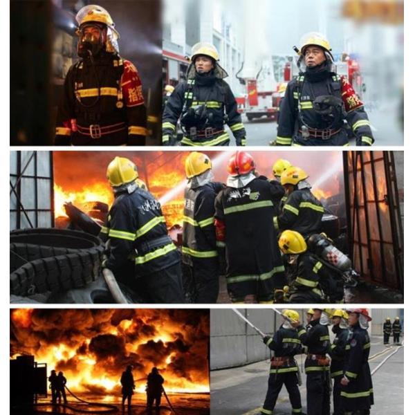 PET 1.5mA 260℃ 3525N Firefighter Rescue Helmets