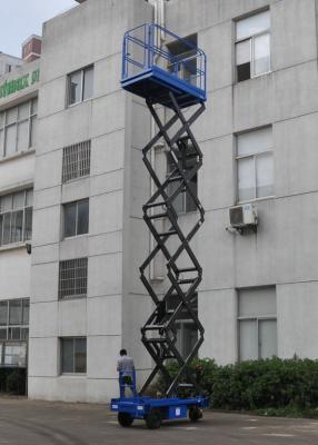 o móbil do aço de manganês da altura de funcionamento de 8m Scissor a capacidade de carga puxando elétrica 450kg do elevador