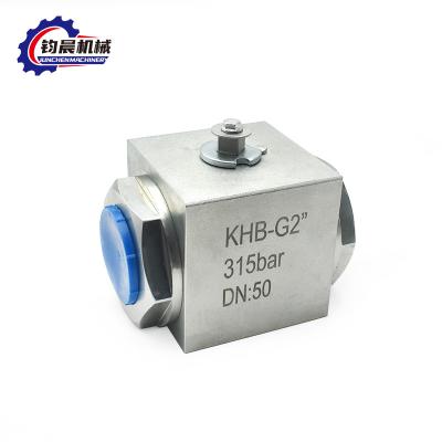 Stainless Steel KHB-G2'' 315bar High Pressure Ball Valve Hydraulic Gas/Water/Oil