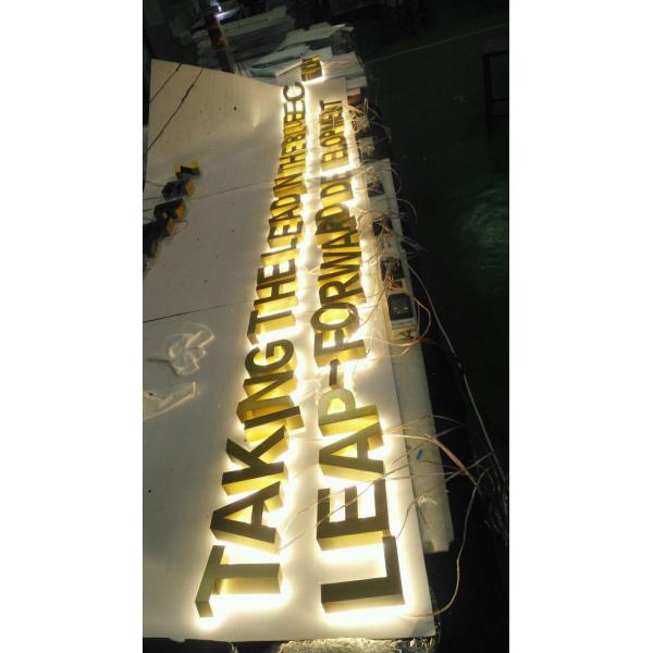 SS Backlit Channel Letter Signs Board 3200K 30mm For Advertising