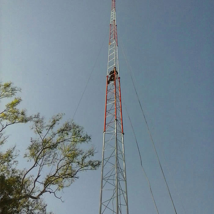 Башня антенны Gsm круглых ног стороны 3 угловая стальная