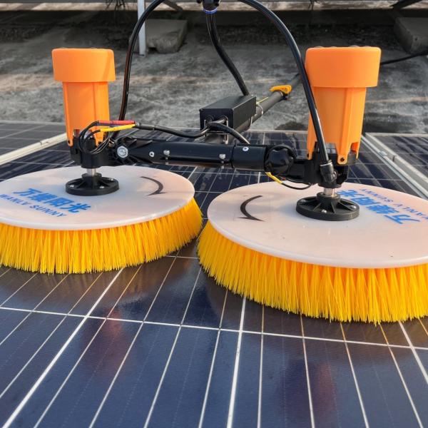 Fornecedor de bateria semi-automático para limpeza de painéis solares 7.5 metros