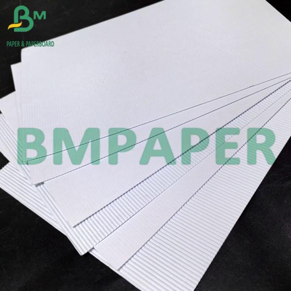 1mm F Flute White Corrugated Cardboard Sheets For Making Boxes 1 мм F Флейты белые гофрированные картоны для изготовления коробок