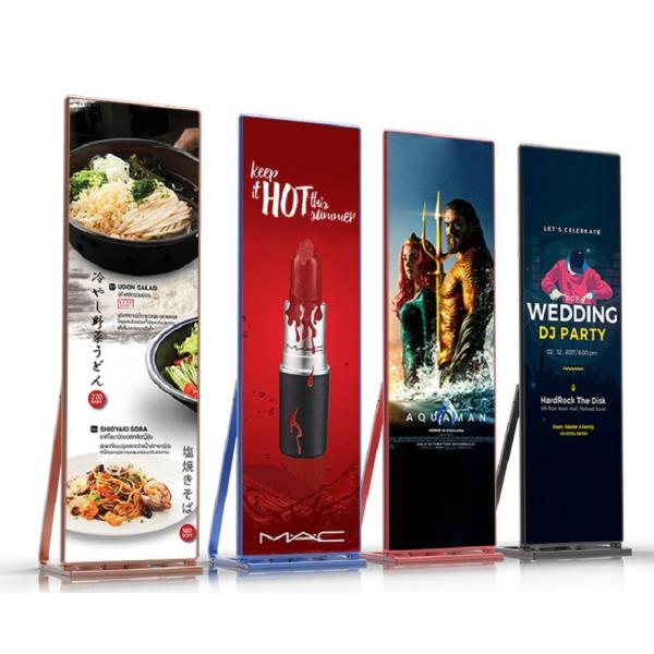 Multifunctional LED Advertising Poster Display P1.9 P2.5 For Shop / Mall / Stores