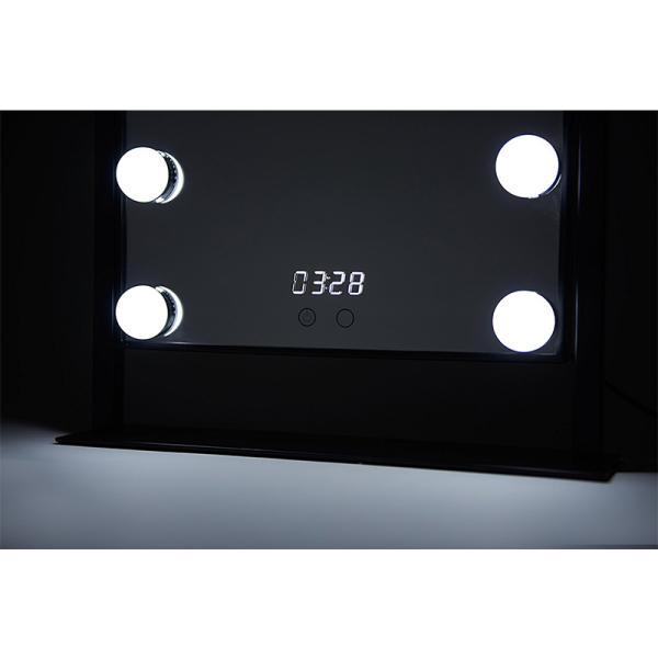 OEM ODM Hollywood Lighted Makeup Vanity Mirror , Lighted Travel Makeup Mirror