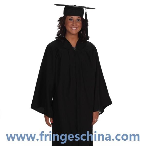 Custom College/University Graduation Gown-100% Matte Polyester Customized Graduation Gown