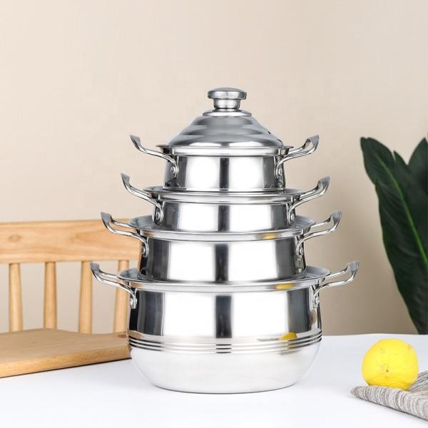 Amazon Top Seller Kitchen Cooking Cookware Multipurpose Colorful Stainless Steel Cookware Sets