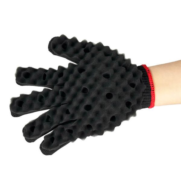 ODM Twist Sponge Glove Hair Sponge Glove With Holes For Natural Curls And Dreads