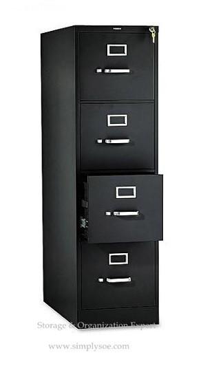 4 armários de arquivo vertical Lockable coloridos modernos do metal das gavetas para o arquivo de suspensão do tamanho ofício