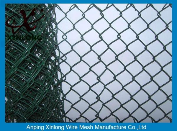 High Security PVC Coated Chain Link Fence For Baseball Fields / Park / Highway