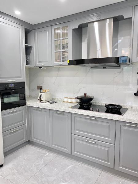 Large Dirty Proof White Modular Kitchen Cabinets  Antique Furniture Hotel