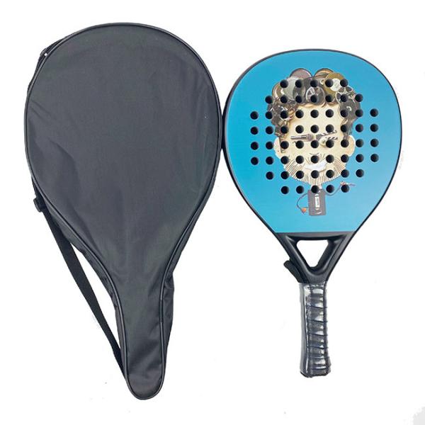 Pala Diamond Shape Padel Racket Carbon Texture Beach Tennis Racket Set