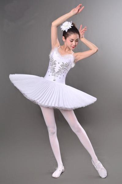 adult professional ballet dance veil of bitter fleabane skirt little swan costumes uniform