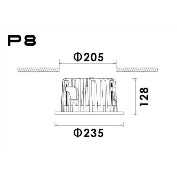 Diodo emissor de luz residencial branco elegante que ilumina Tridonic/motorista de Philips altamente brilhante