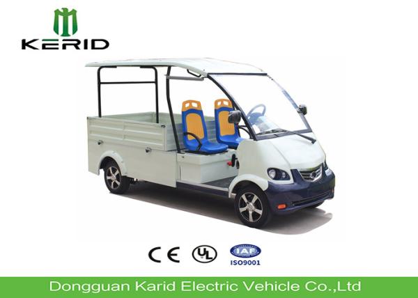 Free Maintenance Battery Powered Electric Cargo Van , Electric Utility Truck With 2 Seats
