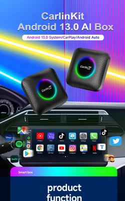 Multimédia Cpc200 Tbox Ambient Adaptateur sans fil 128 Gb CarPlay Box Youtube Carplay Netflix Carlinkit Ai Smart Magicbox