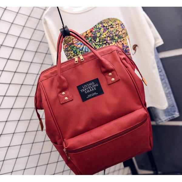 Japan and South Korea women casual canvas shoulder bag large capacity travel bag computer bag backpack school students