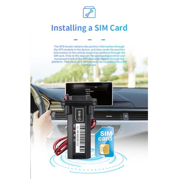 Водоустойчивый мотоцикл электротранспорта локатора GPS автомобиля