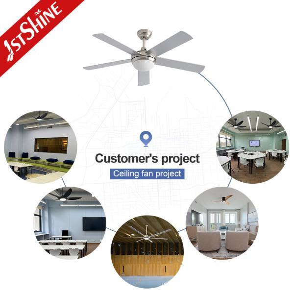 Dual-Style Ceiling Fan With Light And Reversible Black & Silver Blades Remote Control
