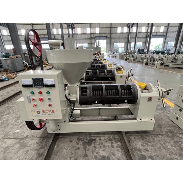 QINGJIANG Industrial Sunflower Cold Oil Press Machine With Electrical Cabinet Control