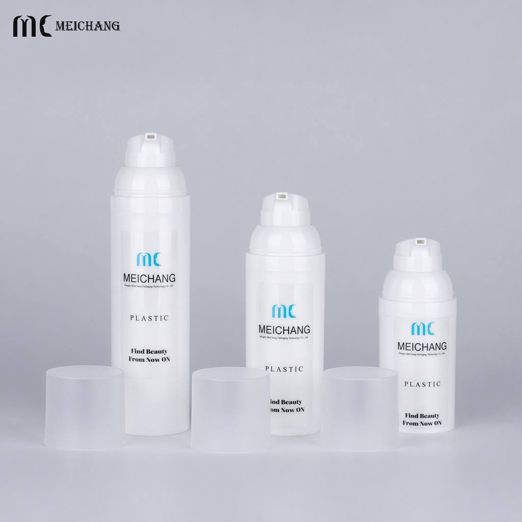 30ml 50ml 75ml Refillable PP Airless Lotion Pump Bottle for Eye Cream and Skincare Packaging(MC-228)