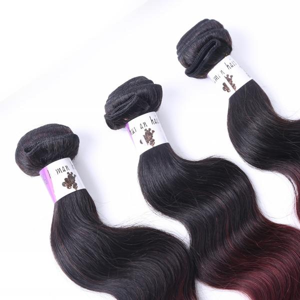 High quality AAAAAA no shedding Unprocessed Virgin blonde Brazilian Ombre Hair Weft