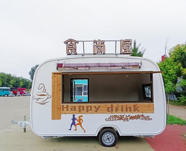 Remorque de vente mobile de fruits et légumes de camion de nourriture mobile de salle à manger de petit déjeuner