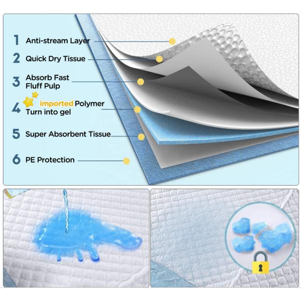 6 слоев одноразовые средства для обучения домашних животных одноразовые средства для собак и кошек
